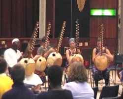 Seikou's students giving a performance